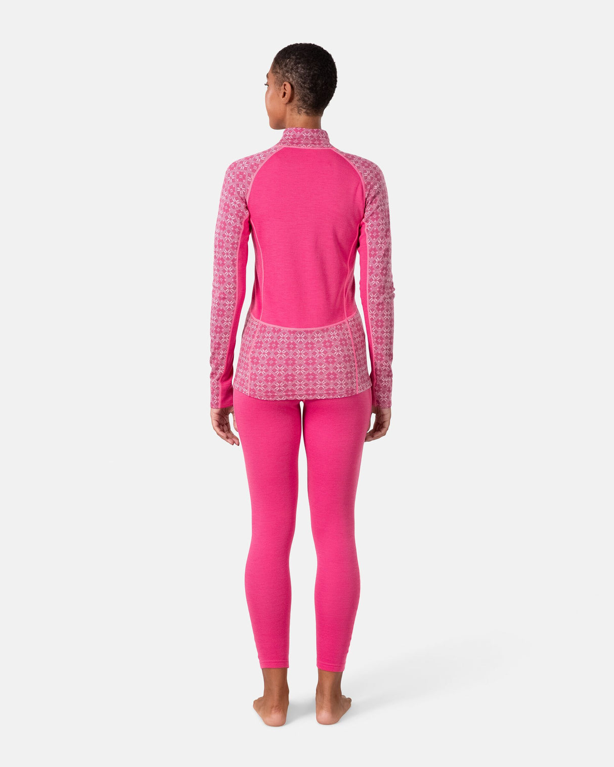 Kari Traa Rose Light Half Zip Skiundertrøje Dame - Berry Pink -