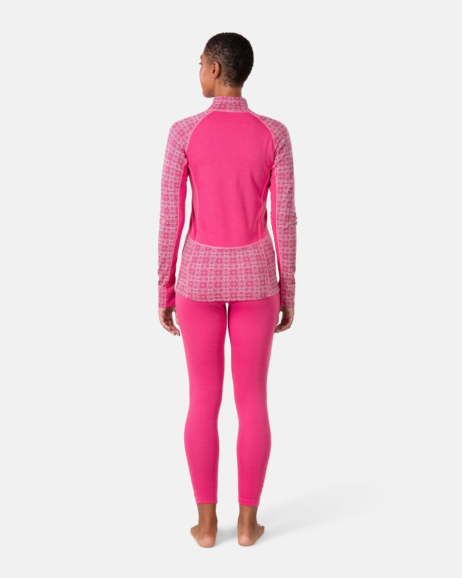Kari Traa Rose Light Half Zip Skiundertrøje Dame - Berry Pink -