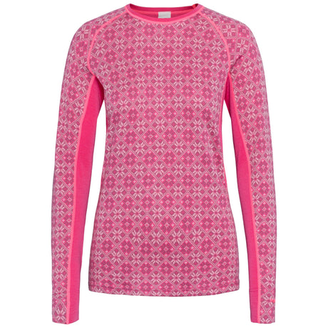 Kari Traa Rose Light Long Sleeve Skiundertøj Sæt Dame - Berry Pink -