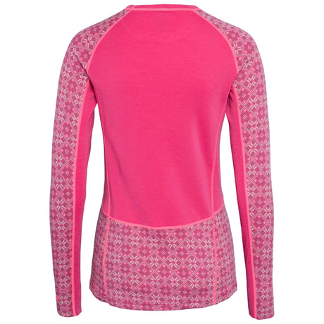 Kari Traa Rose Light Long Sleeve Skiundertøj Sæt Dame - Berry Pink -