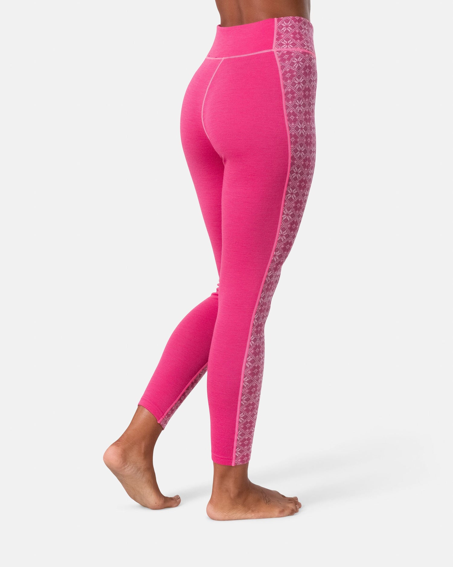 Kari Traa Rose Light High Waisted Pants Skiunderbukser Dame - Berry Pink -