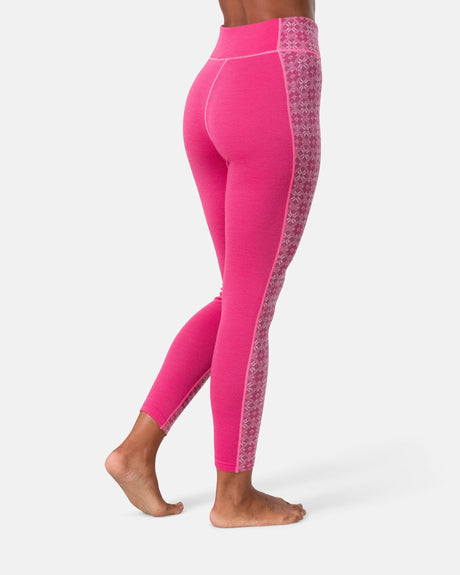 Kari Traa Rose Light Long Sleeve Skiundertøj Sæt Dame - Berry Pink -