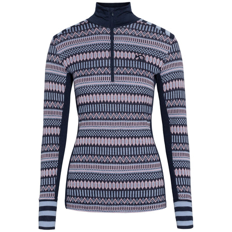 Kari Traa Åkle Half Zip High Waist Skiundertøj Sæt Dame - Royal -