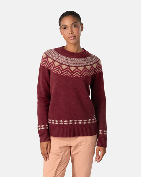 Kari Traa Sundve Knit Striktrøje Dame - Rouge Red - Rouge Red