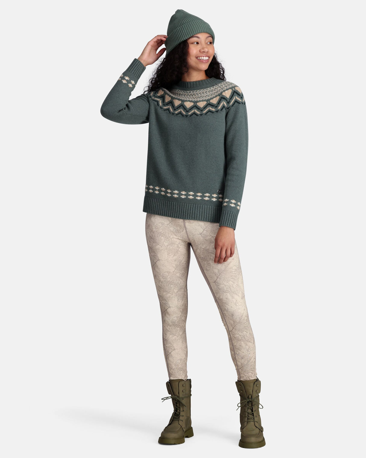 Kari Traa Sundve Knit Striktrøje Dame - Sage Green -
