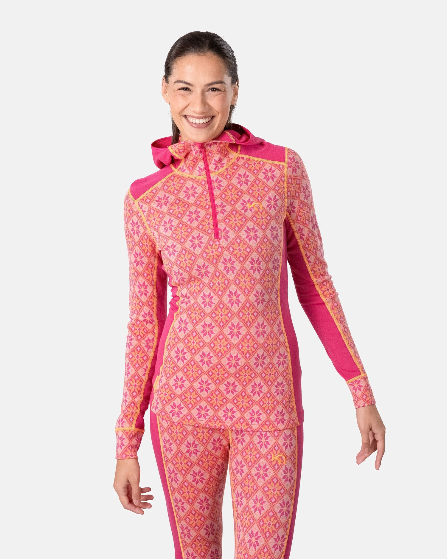 Kari Traa Rose Hoodie Skiundertrøje Dame - Berry Pink - Berry Pink