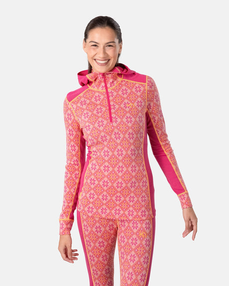 Kari Traa Rose Hoodie Skiundertrøje Dame - Berry Pink - Berry Pink