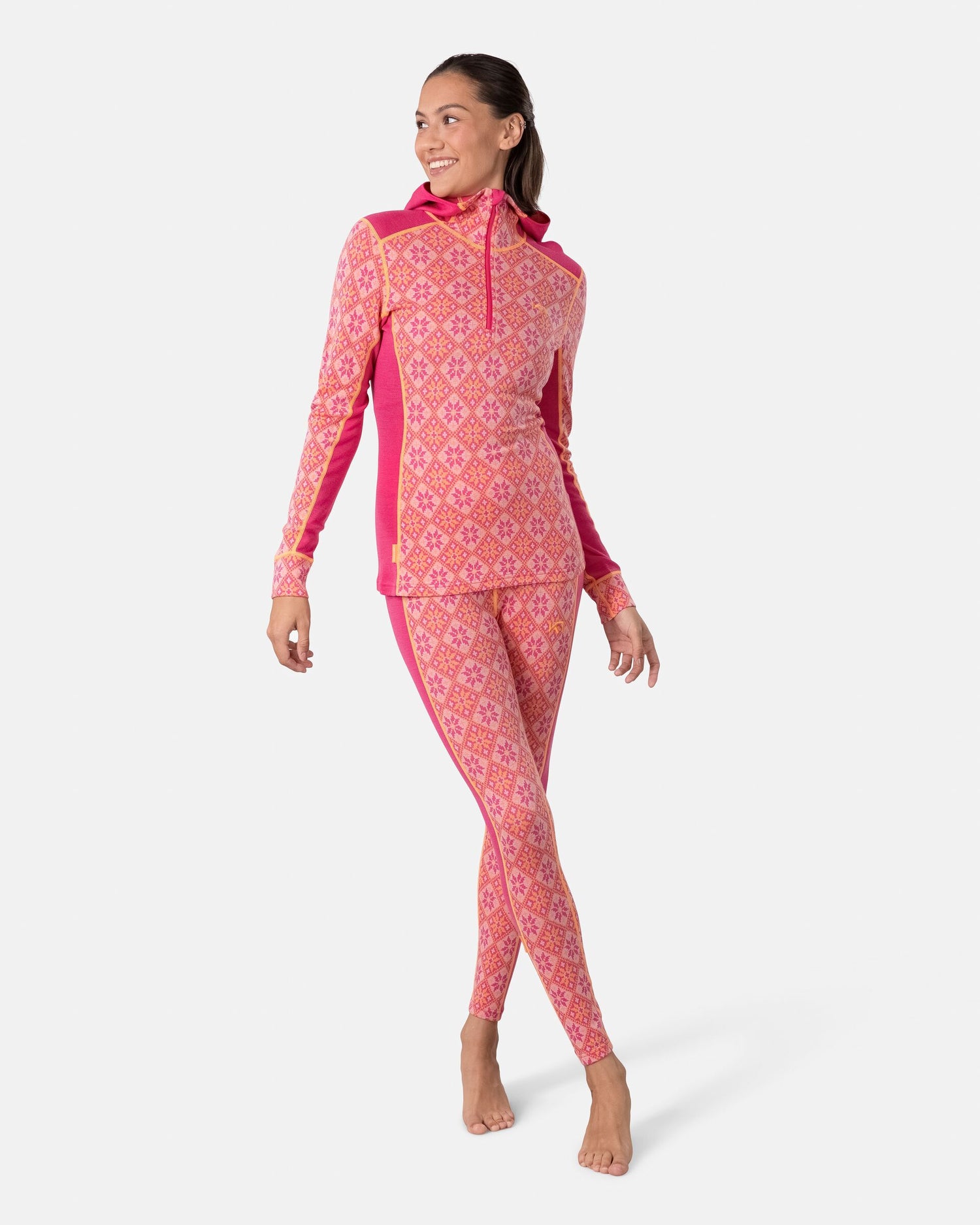 Kari Traa Rose Hoodie Skiundertrøje Dame - Berry Pink -