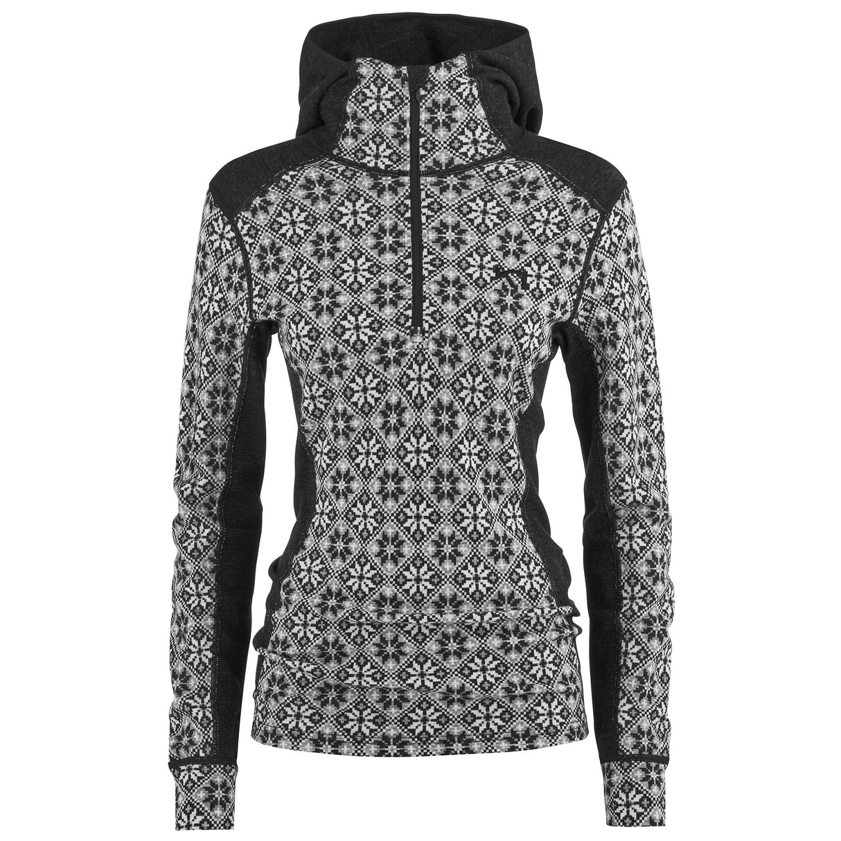 Kari Traa Rose Hoodie High Waist Skiundertøj Sæt Dame - Black -