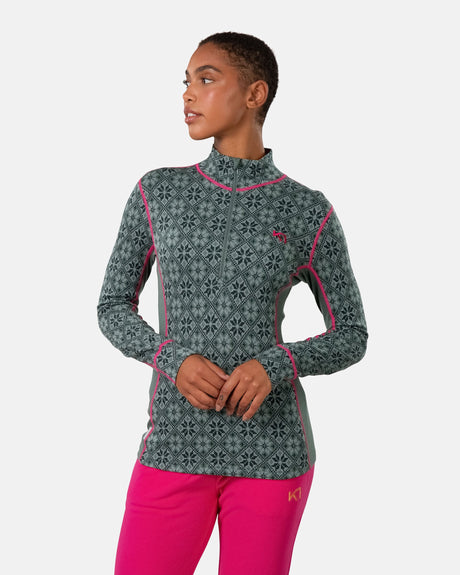 Kari Traa Rose Half Zip Skiundertrøje Dame - Sag -