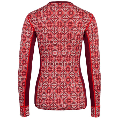 Kari Traa Rose Long Sleeve High Waist Skiundertøj Sæt Dame - Rouge Red -