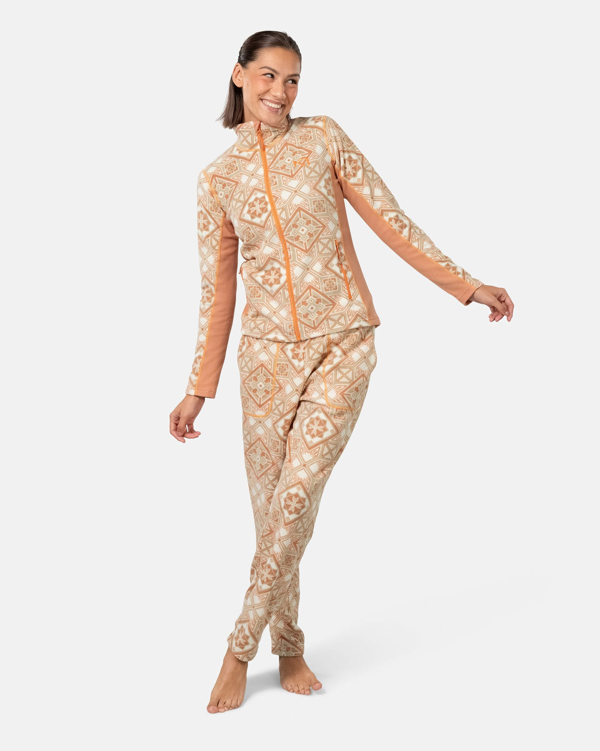 Kari Traa Olga Fleecejakke Dame - Light Brown -