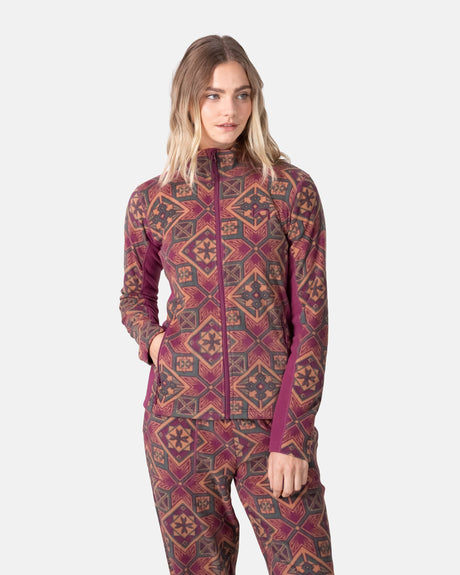 Kari Traa Olga Fleecejakke Dame - Plum - Plum