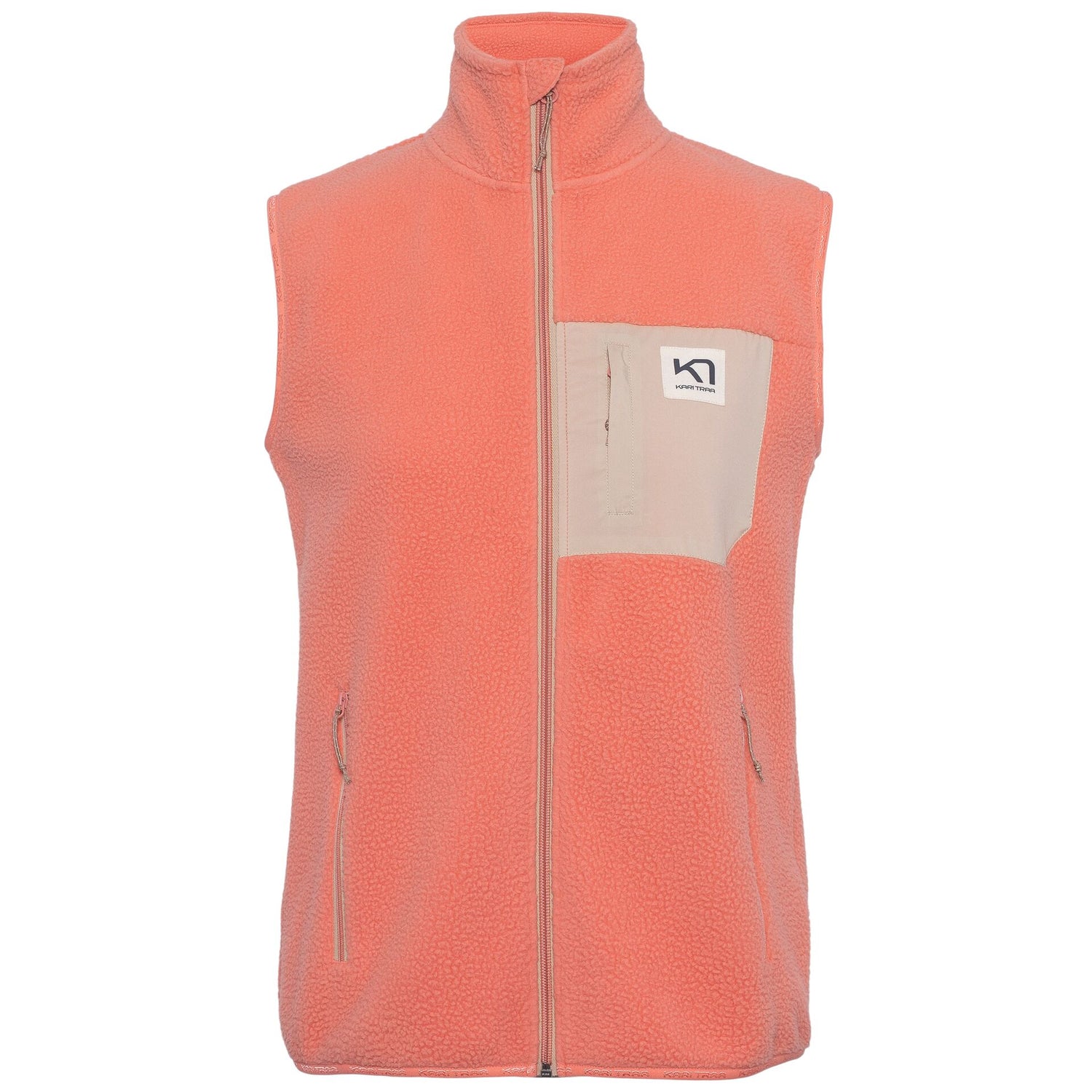 Kari Traa Røthe Fleece Vest Dame - Peach - Peach