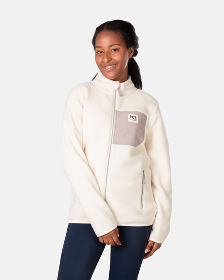 Kari Traa Røthe Midlayer Fleecejakke Junior - Bjerk - Bjerk