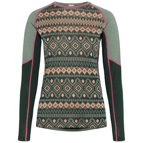 Kari Traa Malia Long Sleeve Skiundertøj Sæt Dame - Murk Green -