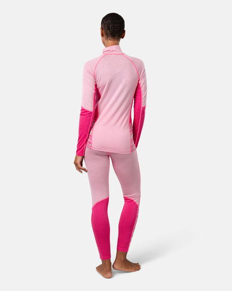 Kari Traa Malia Half-Zip Skiundertøj Sæt Dame - Prism Pink -