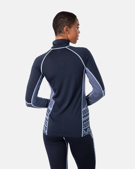 Kari Traa Malia Half Zip Skiundertrøje Dame - Royal -