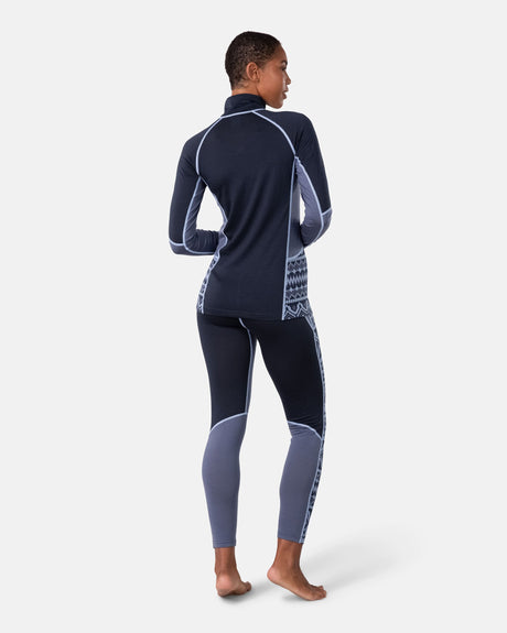 Kari Traa Malia Half Zip Skiundertrøje Dame - Royal -