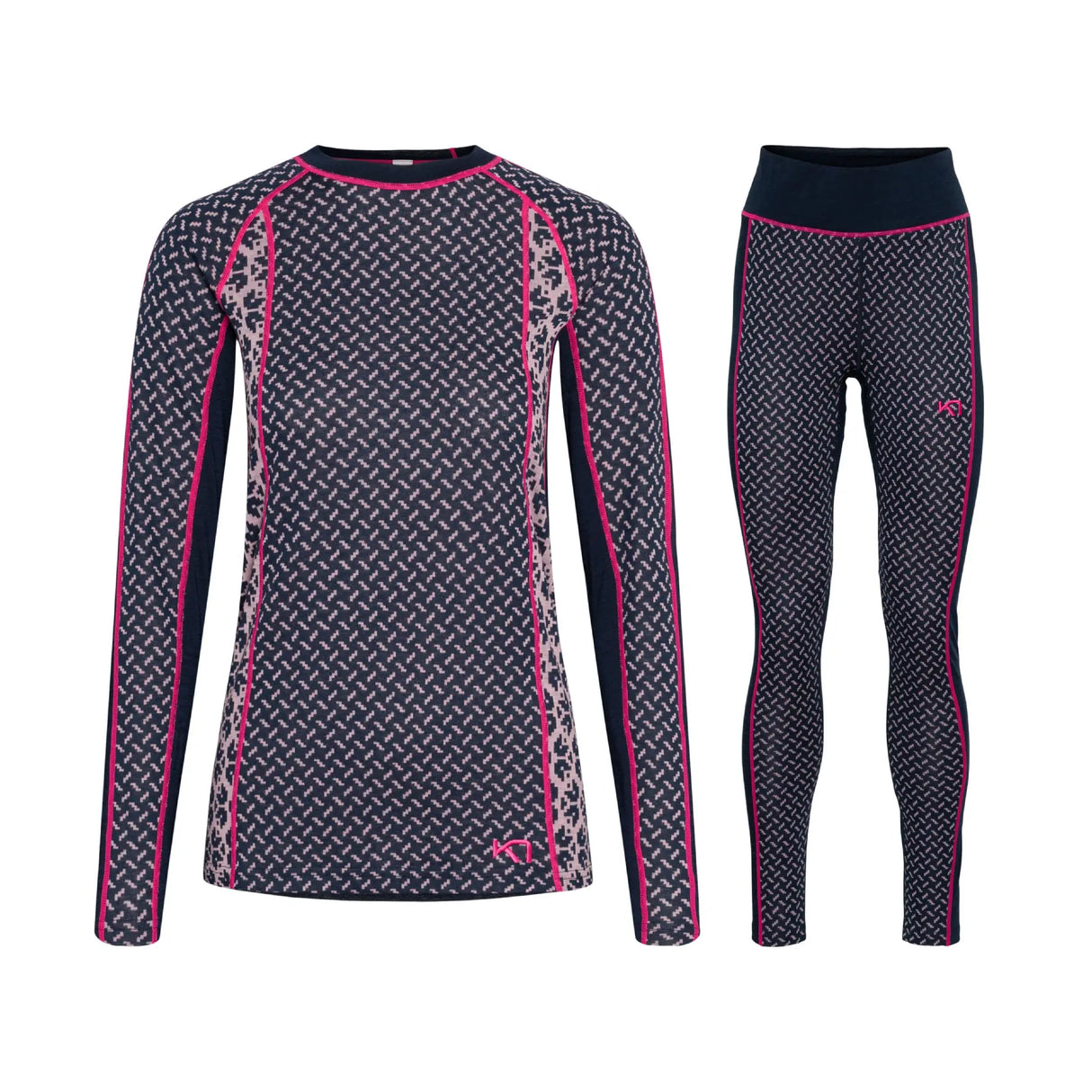 Kari Traa Lekker Long Sleeve Skiundertøj Sæt - Royal - XL