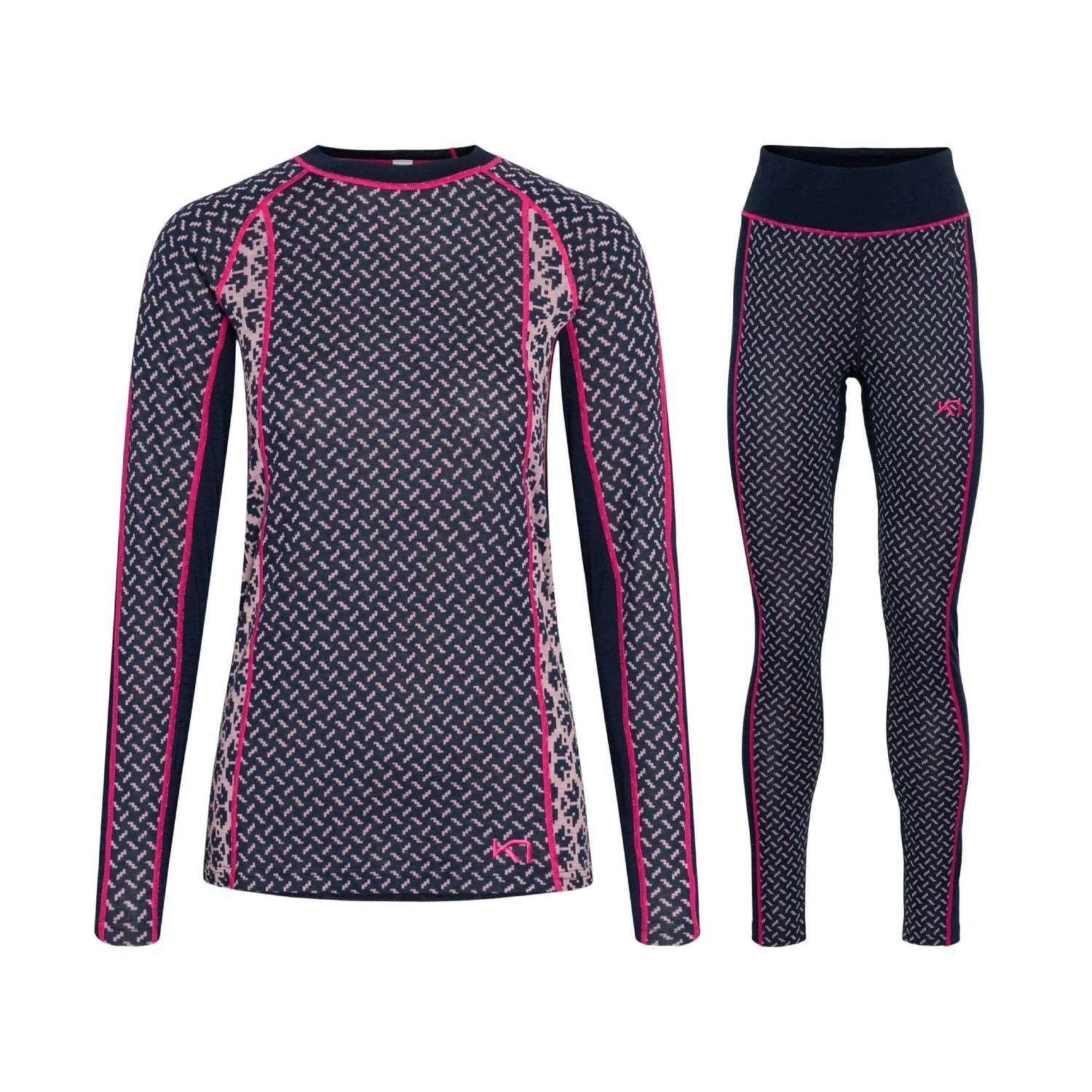 Kari Traa Lekker Long Sleeve Skiundertøj Sæt - Royal - XL