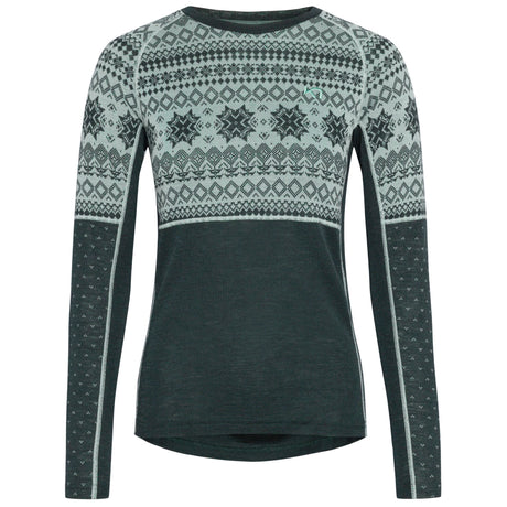 Kari Traa Vilma Long Sleeve Skiundertrøje Dame - Pine Green -