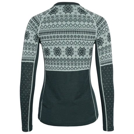 Kari Traa Vilma Long Sleeve Skiundertrøje Dame - Pine Green -
