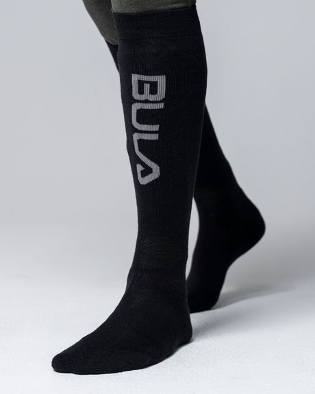 Bula Brand Ski Sock Skisokker - BLK -