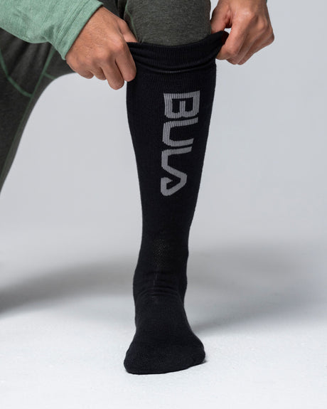 Bula Brand Ski Sock Skisokker - BLK -