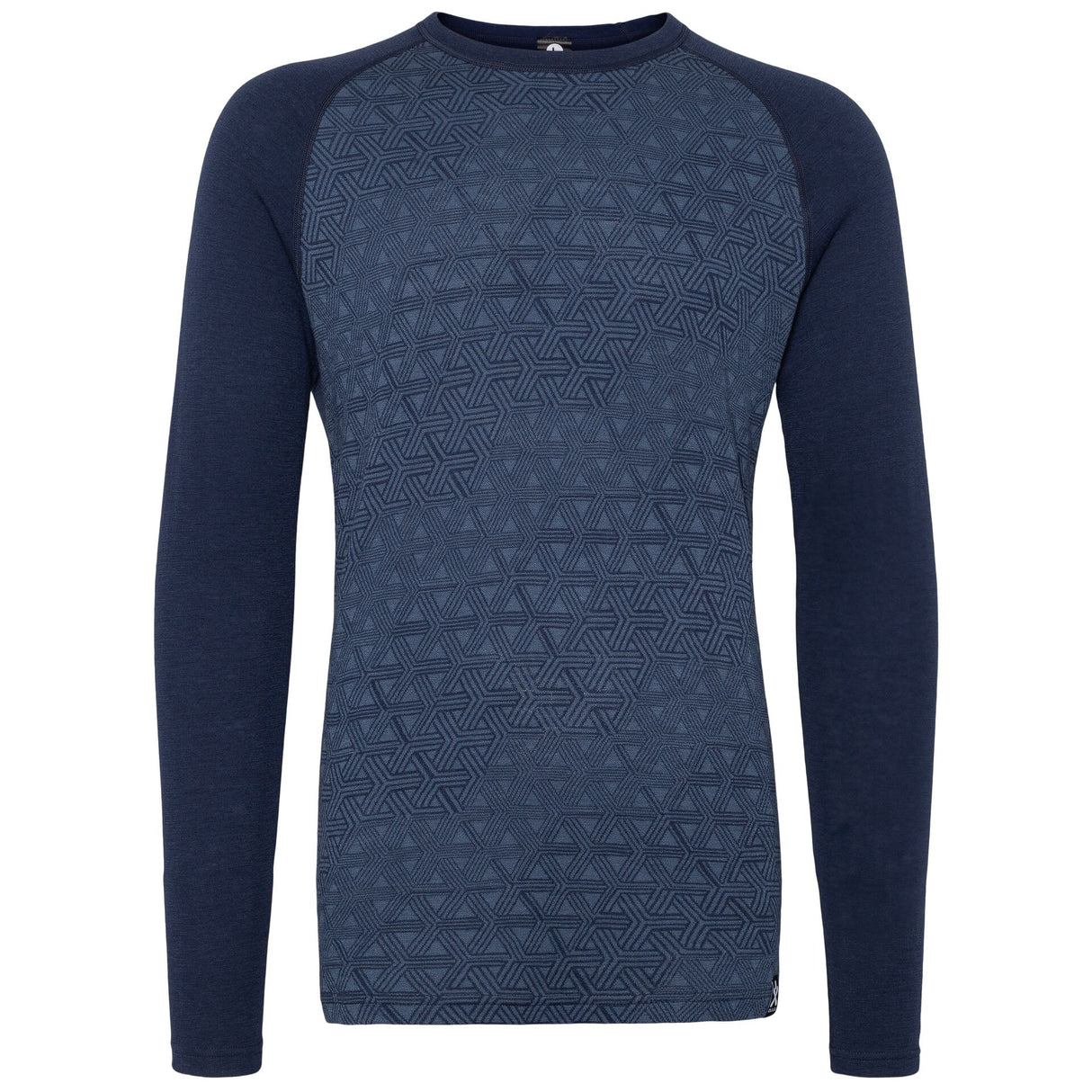 Bula Geo Merino Wool Crew Skiundertrøje Herre - Navy - Navy