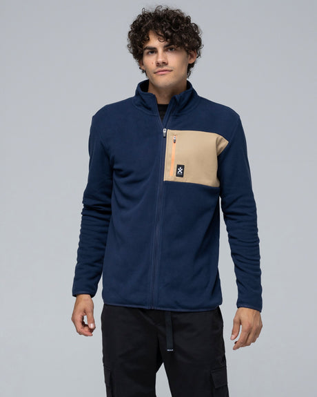 Bula Fleece Jacket Fleecejakke Herre - Navy - Navy