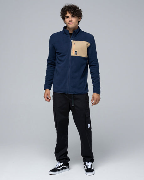 Bula Fleece Jacket Fleecejakke Herre - Navy -