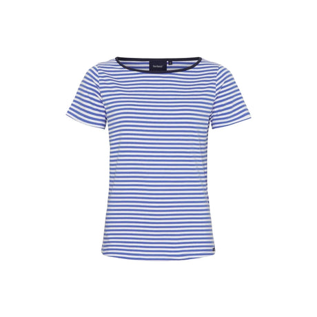 Sea Ranch Luella Stribet Kortærmet T-shirt Dame - Blue Pearl