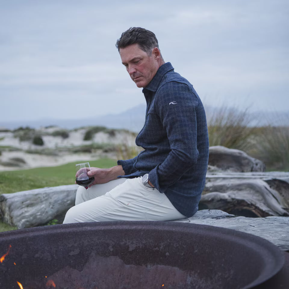 Kjus Men Yellowstone Shirt Skjorte Herre - Admiral Blue/KJUS Navy -