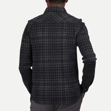 Kjus Men Yellowstone Shirt Skjorte Herre - Green Smoke/Dark Dusk -