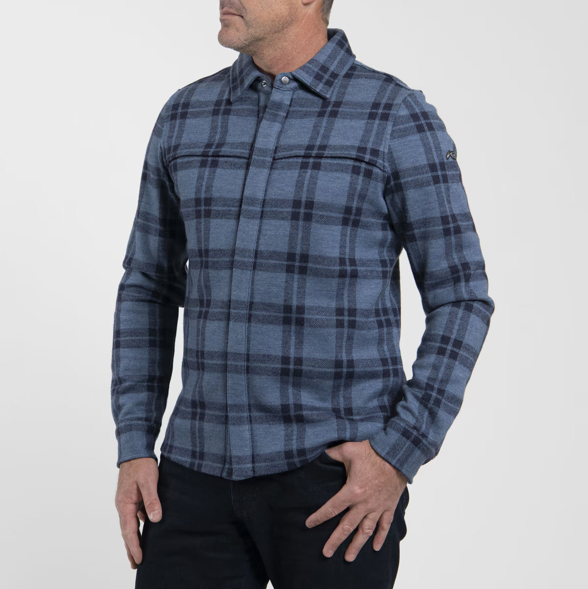 Kjus Men Yellowstone Shirt Skjorte Herre - Admiral Blue/KJUS Navy - Admiral Blue KJUS Navy