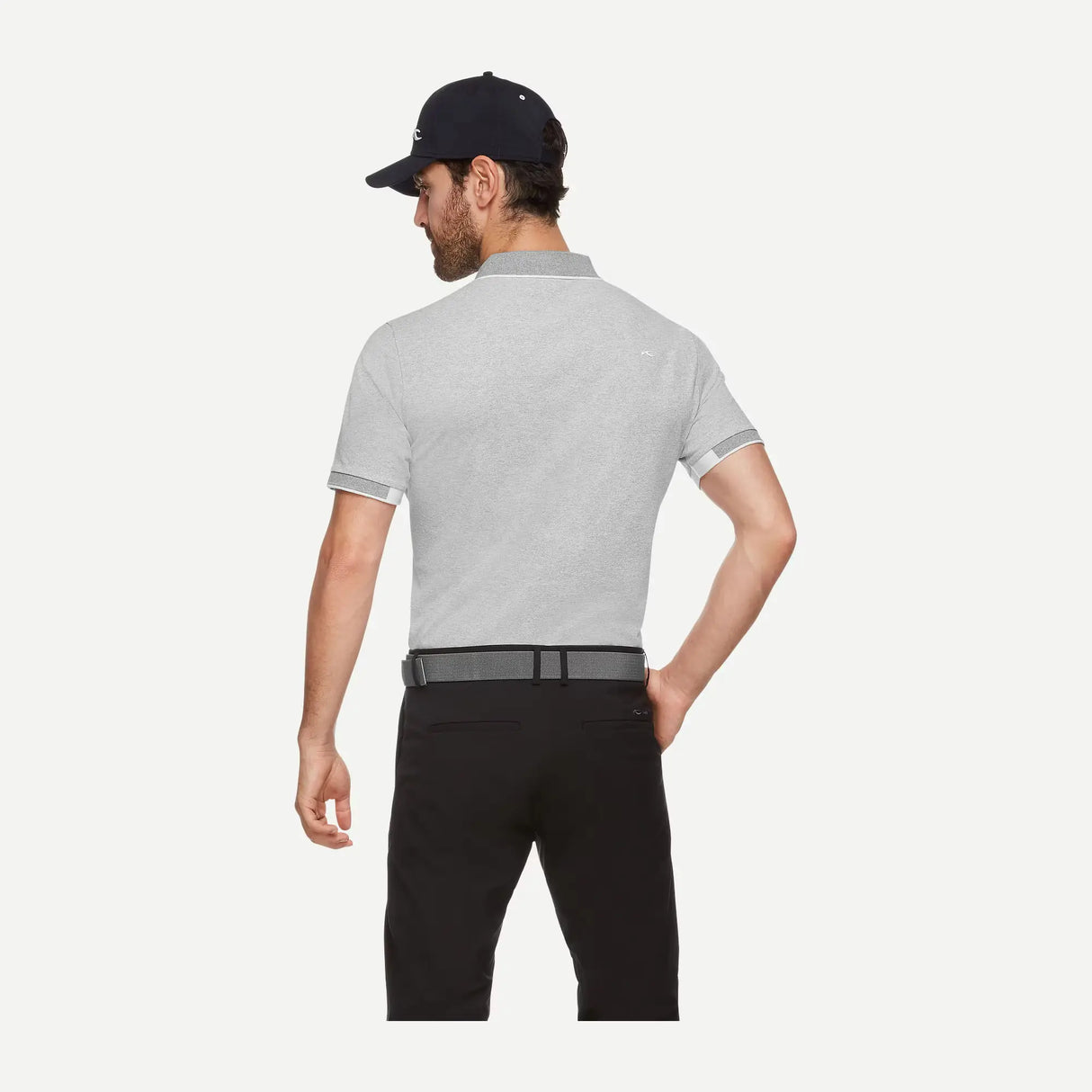 Kjus Men's Stan Polo S/S Polo T-shirt Herre - Grey Melange -