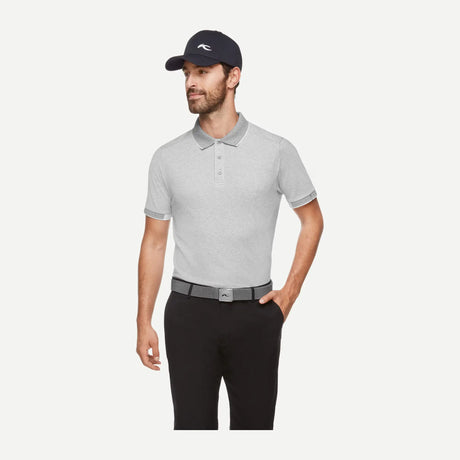 Kjus Men's Stan Polo S/S Polo T-shirt Herre - Grey Melange -