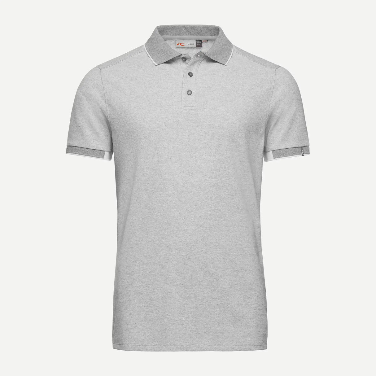 Kjus Men's Stan Polo S/S Polo T-shirt Herre - Grey Melange - Grey Melange