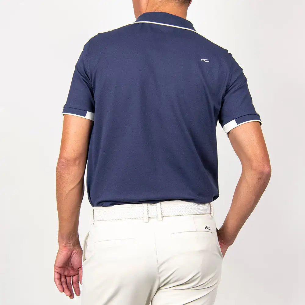 Kjus Men's Stan Polo S/S Polo T-shirt Herre - Atlanta Blue -