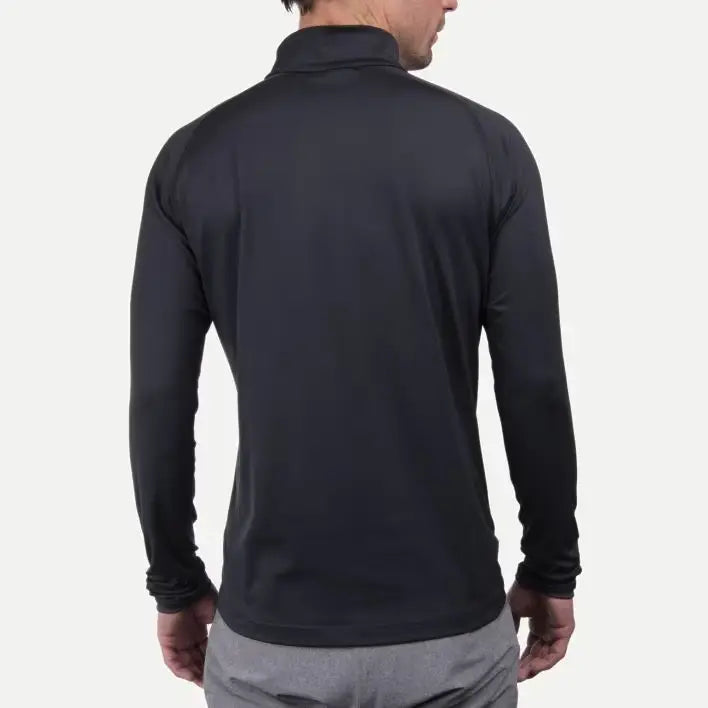 Kjus Men's Feel Half-Zip Skiundertrøje Herre - Black / Dark Dusk -