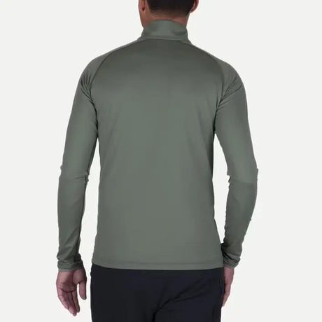 Kjus Men's Feel Half-Zip Skiundertrøje Herre - Green Smoke / Pewter -