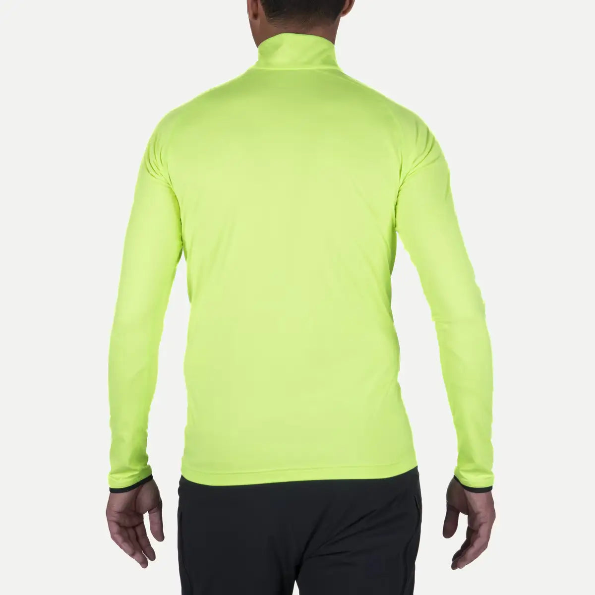 Kjus Men's Feel Half-Zip Skiundertrøje Herre - Limelight / Black -