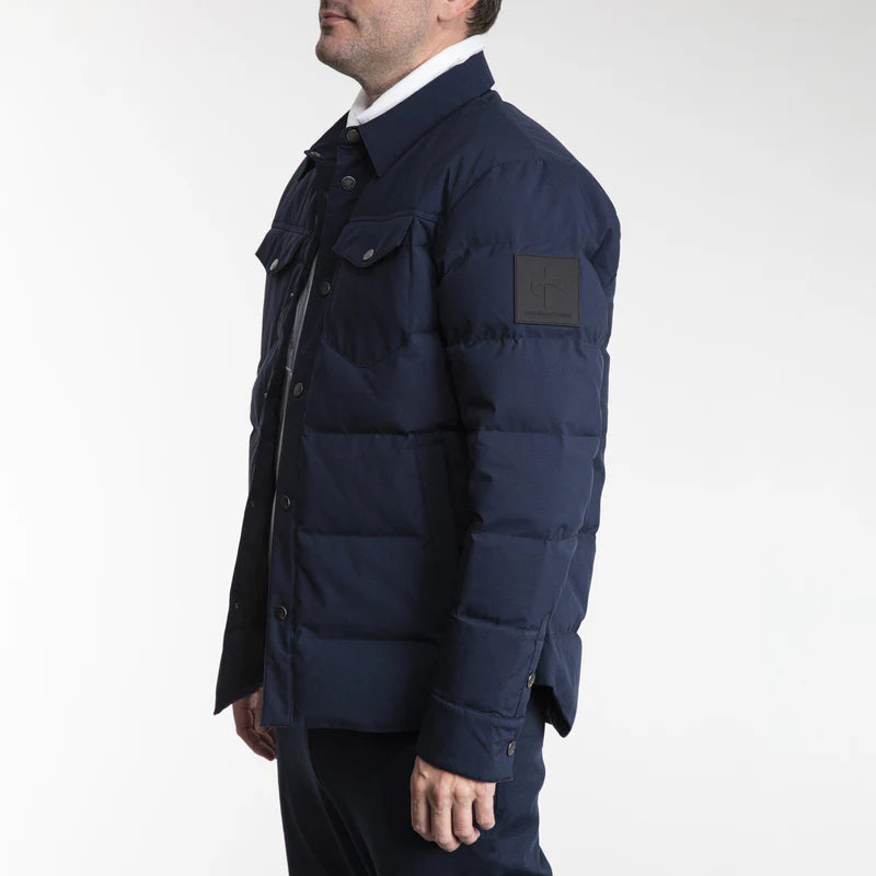 Cross Sportswear M Down Shirt Golf Jakke Herre - Navy -