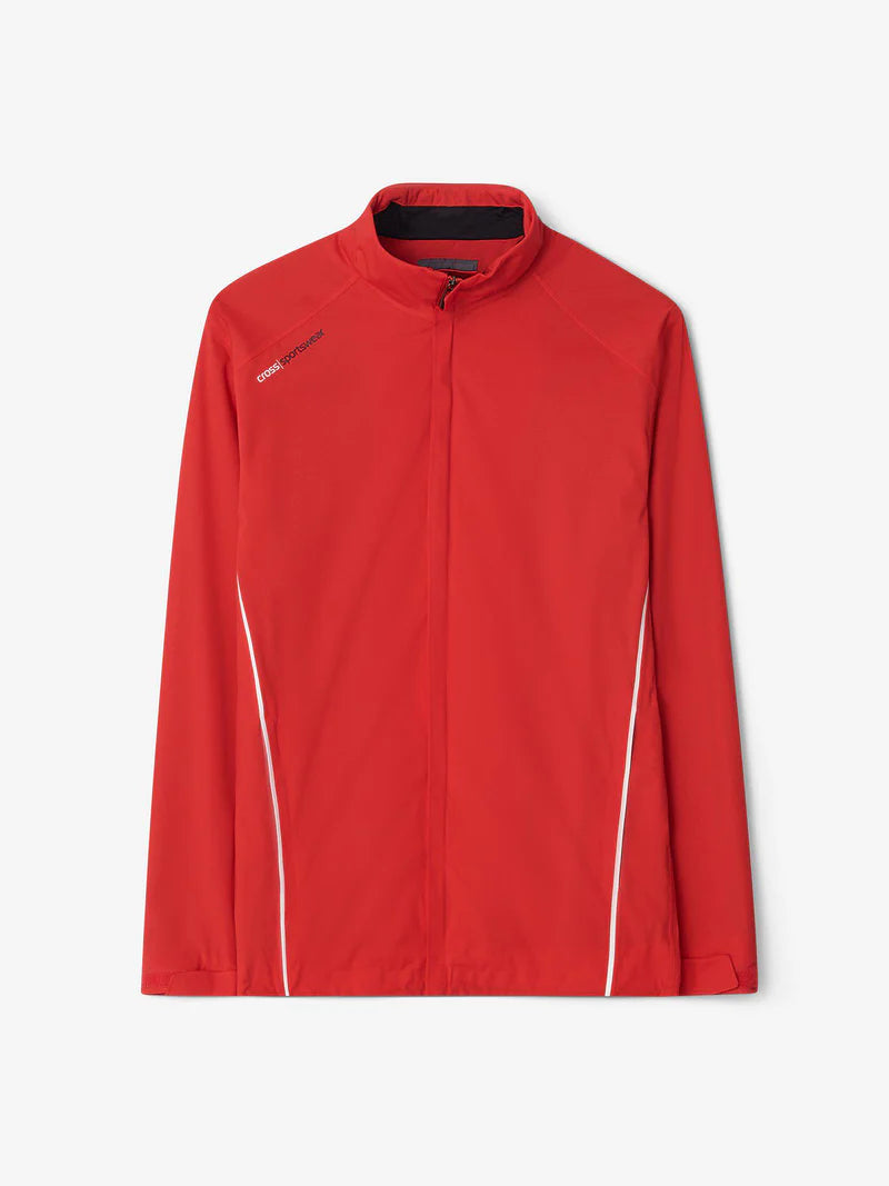 Cross Sportswear M Pro Jacket Golf Regnjakke Herre - Flame Scarlet - Flame Scarlet