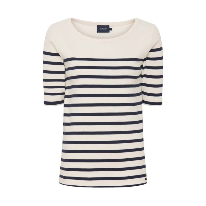 Sea Ranch Maj T-Shirt Dame - Perle SR Navy