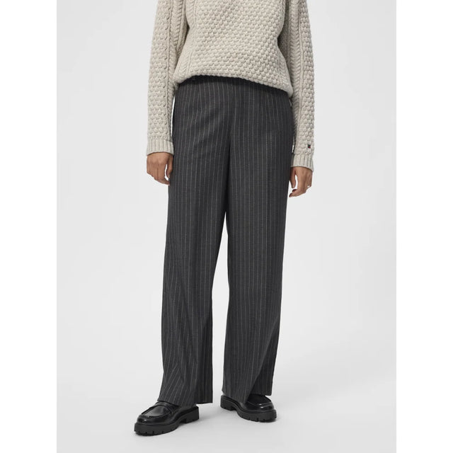 Redgreen Women Marina Pants Bukser Dame - Grey Stripe - Grey Stripe