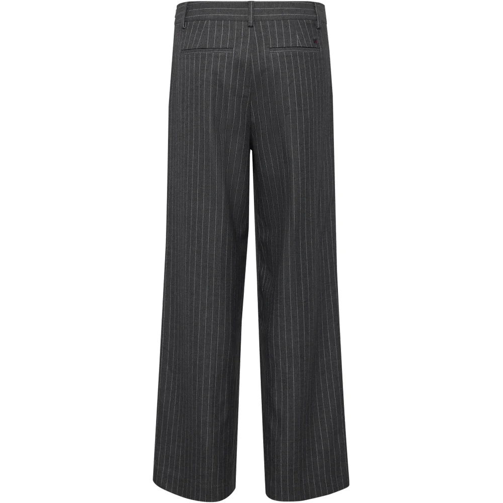 Redgreen Women Marina Pants Bukser Dame - Grey Stripe -