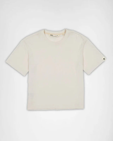 Mons Royale Yonder Merino Organic Cotton T-Shirt Dame - Vintage White -