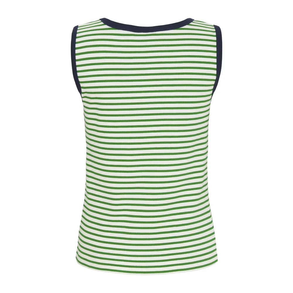 Sea Ranch Neel Tank Top Dame - Pearl / Green -